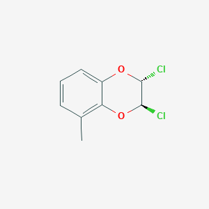 molecular formula C9H8Cl2O2 B6350650 trans-2,3-Dichloro-2,3-dihydro-5-methyl-1,4-benzodioxin CAS No. 111494-99-6