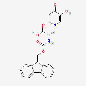 molecular formula C23H20N2O6 B6350675 Fmoc-L-Mim-OH CAS No. 1271936-31-2