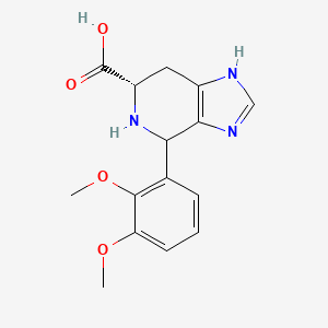 molecular formula C15H17N3O4 B6350733 (6S)-4-(2,3-Dimethoxyphenyl)-3H,4H,5H,6H,7H-imidazo[4,5-c]pyridine-6-carboxylic acid CAS No. 1426147-43-4