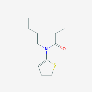 molecular formula C11H17NOS B6350771 N-Butyl-N-(thiophen-2-yl)propanamide CAS No. 1392491-73-4