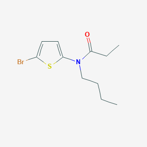 molecular formula C11H16BrNOS B6350782 N-(5-Bromothiophen-2-yl)-N-butylpropanamide CAS No. 1392491-55-2