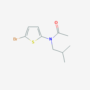 molecular formula C10H14BrNOS B6350787 N-(5-Bromothiophen-2-yl)-N-(2-methylpropyl)acetamide CAS No. 1392491-62-1