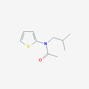 molecular formula C10H15NOS B6350794 N-(2-Methylpropyl)-N-(thiophen-2-yl)acetamide CAS No. 1392491-74-5