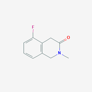 molecular formula C10H10FNO B6350797 5-Fluoro-2-methyl-1,2,3,4-tetrahydroisoquinolin-3-one CAS No. 1392491-56-3