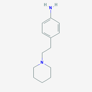 molecular formula C13H20N2 B063508 4-(2-Piperidin-1-yl-ethyl)-phenylamine CAS No. 168897-21-0