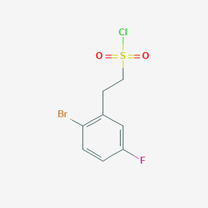 molecular formula C8H7BrClFO2S B6350872 2-(2-Bromo-5-fluorophenyl)ethanesulfonyl chloride CAS No. 1033629-70-7