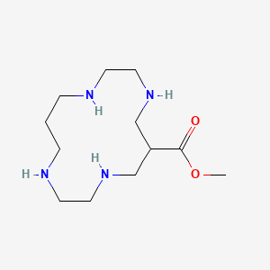 molecular formula C12H26N4O2 B6350933 C-Metyl-Ester-Cyclam, 4 HCl CAS No. 504433-88-9