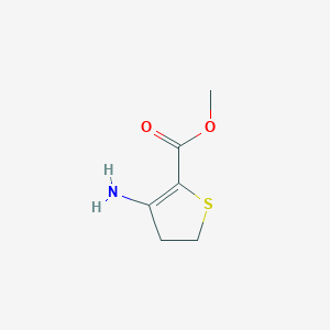 molecular formula C6H9NO2S B063510 Methyl 3-amino-4,5-dihydrothiophene-2-carboxylate CAS No. 167280-87-7