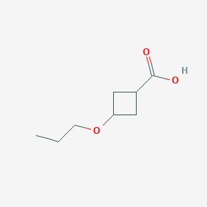 molecular formula C8H14O3 B6351295 3-Propoxycyclobutane-1-carboxylic acid CAS No. 1707568-68-0