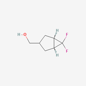 molecular formula C7H10F2O B6351355 cis-Bicyclo[3.1.0]hexane-3-methanol, 6,6-difluoro- CAS No. 1494673-39-0