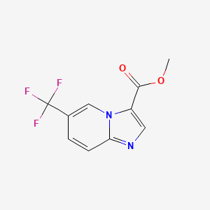 molecular formula C10H7F3N2O2 B6351414 Methyl 6-(trifluoromethyl)imidazo[1,2-a]pyridine-3-carboxylate CAS No. 1206978-64-4