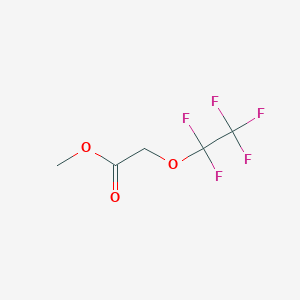 molecular formula C5H5F5O3 B6351443 Pentafluoroethyloxy-acetic acid methyl ester CAS No. 1301738-84-0