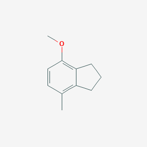 molecular formula C11H14O B063515 4-Methoxy-7-methylindane CAS No. 175136-08-0