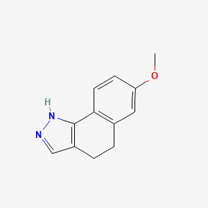 molecular formula C12H12N2O B6351529 7-Methoxy-4,5-dihydro-1H-benzo[g]indazole CAS No. 501936-07-8