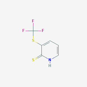 molecular formula C6H4F3NS2 B6351549 3-Trifluoromethylsulfanyl-1H-pyridine-2-thione CAS No. 1204234-59-2
