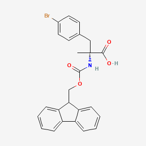 molecular formula C25H22BrNO4 B6351639 Fmoc-a-methyl-D-4-bromophenylalanine CAS No. 1310682-06-4