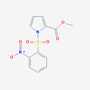 1H-Pyrrole-2-carboxylic acid, 1-((2-nitrophenyl)sulfonyl)-, methyl ester