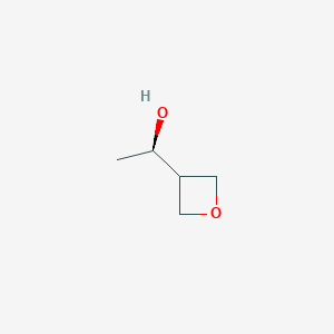 molecular formula C5H10O2 B6351807 (1R)-1-(Oxetan-3-yl)ethanol CAS No. 2375165-27-6