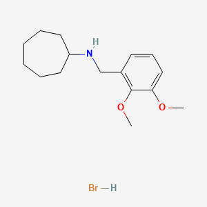 molecular formula C16H26BrNO2 B6351879 N-(2,3-dimethoxybenzyl)cycloheptanamine hydrobromide CAS No. 1609409-41-7