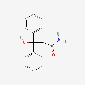 molecular formula C15H15NO2 B6351888 3-hydroxy-3,3-diphenylpropanamide CAS No. 52042-99-6