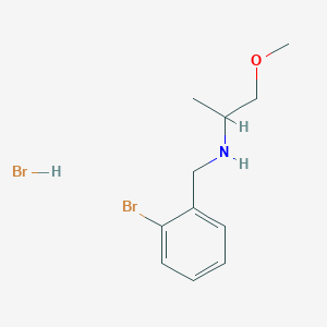 molecular formula C11H17Br2NO B6351921 N-(2-bromobenzyl)-1-methoxy-2-propanamine hydrobromide CAS No. 1609401-34-4
