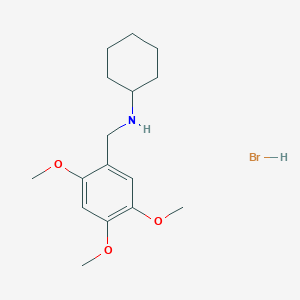molecular formula C16H26BrNO3 B6351929 N-(2,4,5-Trimethoxybenzyl)cyclohexanamine hydrobromide CAS No. 1609407-25-1