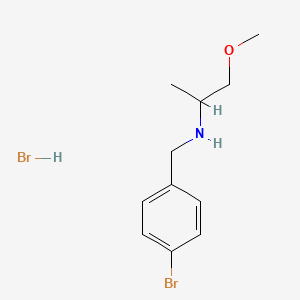 molecular formula C11H17Br2NO B6351935 N-(4-bromobenzyl)-1-methoxy-2-propanamine hydrobromide CAS No. 1609404-12-7