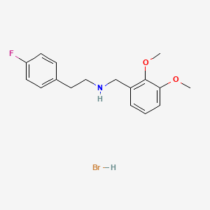 molecular formula C17H21BrFNO2 B6351999 N-(2,3-dimethoxybenzyl)-2-(4-fluorophenyl)ethanamine hydrobromide CAS No. 1609396-42-0