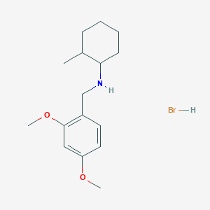 molecular formula C16H26BrNO2 B6352021 N-(2,4-dimethoxybenzyl)-2-methylcyclohexanamine hydrobromide CAS No. 1609406-25-8