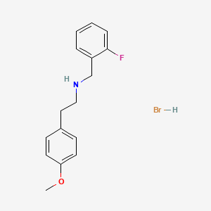 molecular formula C16H19BrFNO B6352083 N-(2-fluorobenzyl)-2-(4-methoxyphenyl)ethanamine hydrobromide CAS No. 1609403-72-6