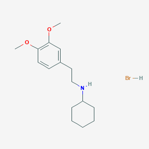 molecular formula C16H26BrNO2 B6352085 N-[2-(3,4-Dimethoxyphenyl)ethyl]cyclohexanamine hydrobromide CAS No. 1609407-37-5