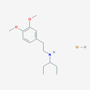 molecular formula C15H26BrNO2 B6352090 N-[2-(3,4-dimethoxyphenyl)ethyl]-3-pentanamine hydrobromide CAS No. 1609404-31-0