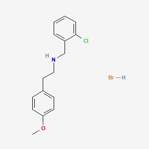 molecular formula C16H19BrClNO B6352117 N-(2-chlorobenzyl)-2-(4-methoxyphenyl)ethanamine hydrobromide CAS No. 1609403-96-4
