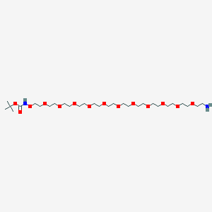 molecular formula C29H60N2O14 B6352198 t-Boc-Aminooxy-PEG11-amine 