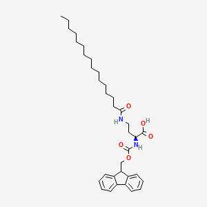 molecular formula C35H50N2O5 B6352206 Fmoc-l-dab(palm)-oh CAS No. 1858224-29-9