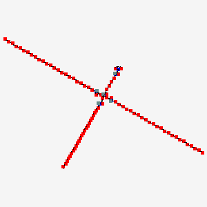 molecular formula C156H302N6O86 B6352230 Maleimido-PEG(4)-[PEG(24)-OMe]3 ester CAS No. 1334178-05-0