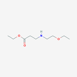 molecular formula C9H19NO3 B6352252 Ethyl 3-[(2-ethoxyethyl)amino]propanoate CAS No. 1156129-39-3