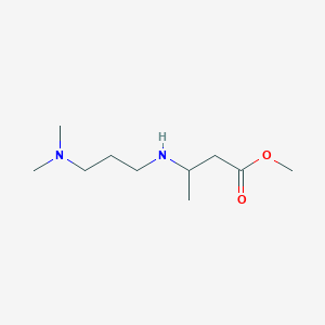 molecular formula C10H22N2O2 B6352317 Methyl 3-{[3-(dimethylamino)propyl]amino}butanoate CAS No. 1154386-40-9
