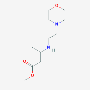 molecular formula C11H22N2O3 B6352321 Methyl 3-{[2-(morpholin-4-yl)ethyl]amino}butanoate CAS No. 1154386-53-4