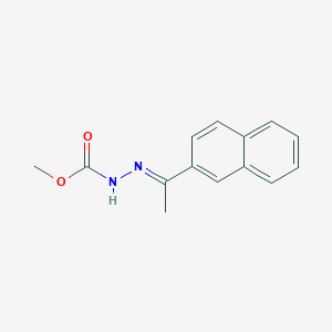 molecular formula C14H14N2O2 B6352449 Methyl 2-[1-(2-naphthyl)ethylidene]-1-hydrazinecarboxylate CAS No. 1883421-79-1