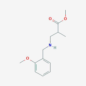 B6352500 Methyl 3-{[(2-methoxyphenyl)methyl]amino}-2-methylpropanoate CAS No. 92197-86-9