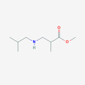 molecular formula C9H19NO2 B6352517 Methyl 2-methyl-3-[(2-methylpropyl)amino]propanoate CAS No. 168209-18-5