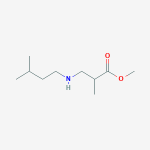 molecular formula C10H21NO2 B6352556 Methyl 2-methyl-3-[(3-methylbutyl)amino]propanoate CAS No. 40870-87-9