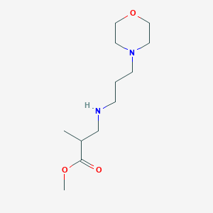 molecular formula C12H24N2O3 B6352578 Methyl 2-methyl-3-{[3-(morpholin-4-yl)propyl]amino}propanoate CAS No. 1154917-16-4