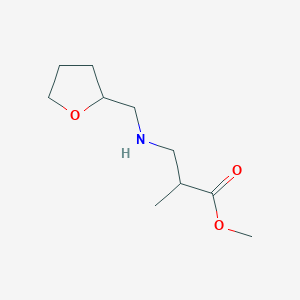 molecular formula C10H19NO3 B6352583 methyl 2-methyl-3-{[(oxolan-2-yl)methyl]amino}propanoate CAS No. 1154153-57-7