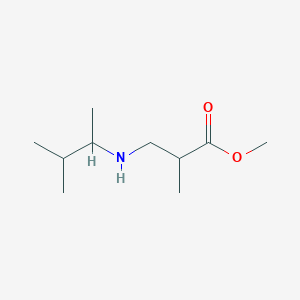 molecular formula C10H21NO2 B6352612 Methyl 2-methyl-3-[(3-methylbutan-2-yl)amino]propanoate CAS No. 1154155-37-9