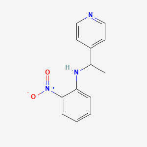 molecular formula C13H13N3O2 B6352651 2-Nitro-N-[1-(pyridin-4-yl)ethyl]aniline CAS No. 1154244-11-7