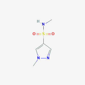 molecular formula C5H9N3O2S B6352705 N,1-dimethyl-1H-pyrazole-4-sulfonamide CAS No. 1152896-45-1