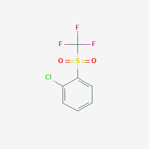 molecular formula C7H4ClF3O2S B6352719 2-(Trifluoromethylsulfonyl)chlorobenzene CAS No. 382-70-7