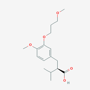 (2R)-2-[[4-methoxy-3-(3-methoxypropoxy)phenyl]methyl]-3-methylbutanoic acid